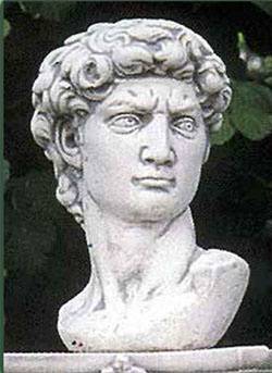 amar-manufatti in cemento-statua Busto David