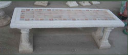 amar-manufatti in cemento-panca Capri Mosaico